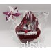 Frotteebox Coffret Cadeau en Tissu éponge - pour gâteau de Mariage - en Forme de Main - 100 x 50 cm - Blanc et 1 Serviette d'invité 30 x 30 cm - Rouge - B07TRX2853